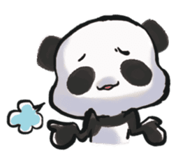 The soliloquy of a panda for English sticker #2489123