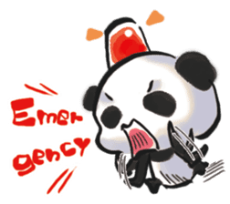 The soliloquy of a panda for English sticker #2489135