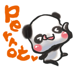 The soliloquy of a panda for English sticker #2489137