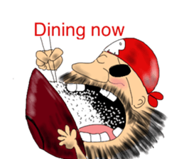 Pirate - A-Fu (improved version) sticker #2489445