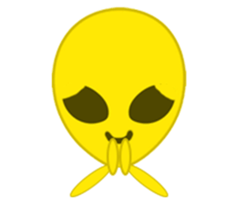 Alien yellow sticker #2491023