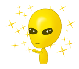 Alien yellow sticker #2491024