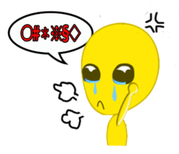 Alien yellow sticker #2491025