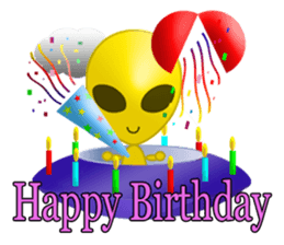 Alien yellow sticker #2491028