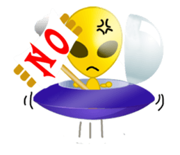 Alien yellow sticker #2491031
