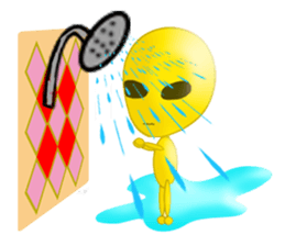 Alien yellow sticker #2491038