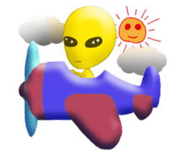 Alien yellow sticker #2491055