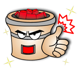 BBQ charcoal stove and stories sticker #2491076