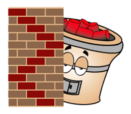 BBQ charcoal stove and stories sticker #2491078