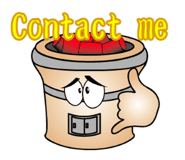 BBQ charcoal stove and stories sticker #2491086