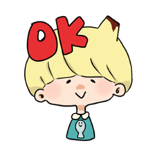 Pudding boy"PURINKYUN!" sticker #2491621