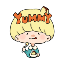 Pudding boy"PURINKYUN!" sticker #2491639