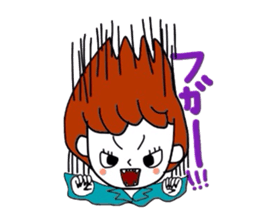 I am a girl. sticker #2492611