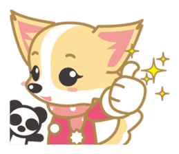 Cute Chihuahua Sticker Fall version sticker #2493221