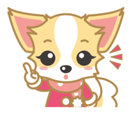 Cute Chihuahua Sticker Fall version sticker #2493222