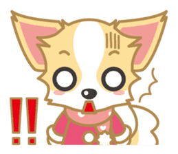 Cute Chihuahua Sticker Fall version sticker #2493224