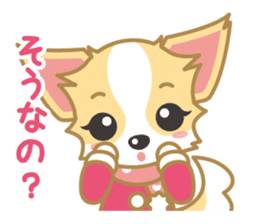 Cute Chihuahua Sticker Fall version sticker #2493225
