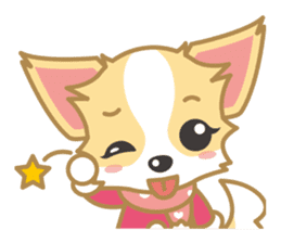 Cute Chihuahua Sticker Fall version sticker #2493227