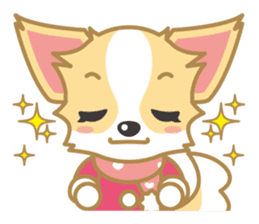 Cute Chihuahua Sticker Fall version sticker #2493228