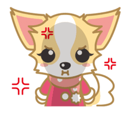 Cute Chihuahua Sticker Fall version sticker #2493229