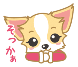 Cute Chihuahua Sticker Fall version sticker #2493232