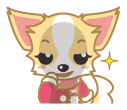 Cute Chihuahua Sticker Fall version sticker #2493234