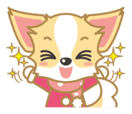 Cute Chihuahua Sticker Fall version sticker #2493235