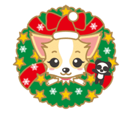 Cute Chihuahua Sticker Fall version sticker #2493244
