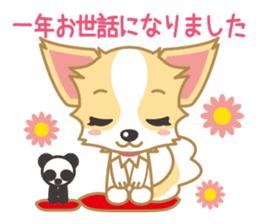 Cute Chihuahua Sticker Fall version sticker #2493247