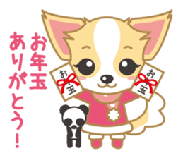 Cute Chihuahua Sticker Fall version sticker #2493256