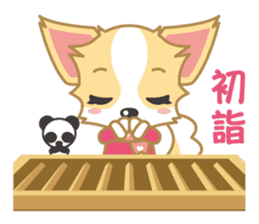 Cute Chihuahua Sticker Fall version sticker #2493257