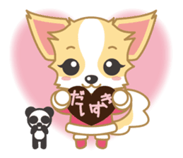 Cute Chihuahua Sticker Fall version sticker #2493260