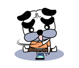 pug gu-san (They do not have characters) sticker #2493435