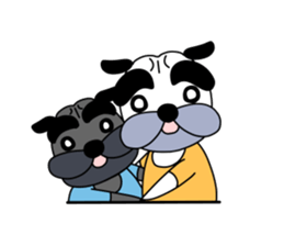 pug gu-san (They do not have characters) sticker #2493445