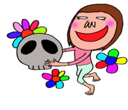 me and the frog.  The second. sticker #2494143