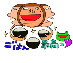 me and the frog.  The second. sticker #2494158