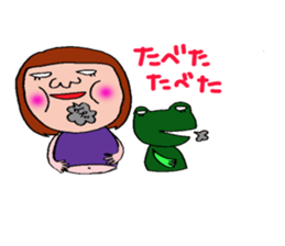 me and the frog.  The second. sticker #2494160