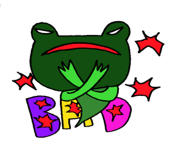 me and the frog.  The second. sticker #2494167