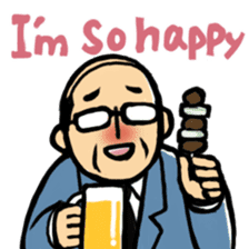 Drunken Japanese man sticker #2495637