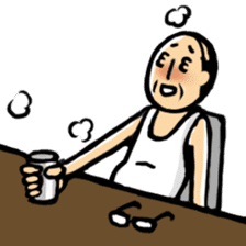 Drunken Japanese man sticker #2495658