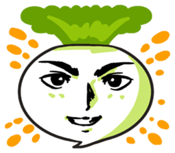 He is Good-looking turnip. sticker #2496807