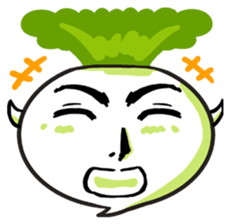 He is Good-looking turnip. sticker #2496808