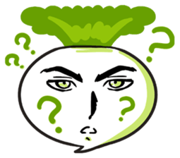 He is Good-looking turnip. sticker #2496809