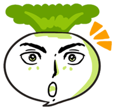 He is Good-looking turnip. sticker #2496810