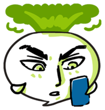 He is Good-looking turnip. sticker #2496811