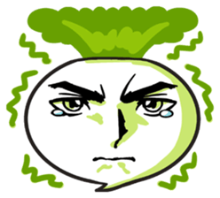 He is Good-looking turnip. sticker #2496819