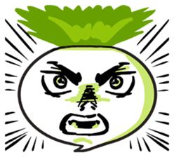 He is Good-looking turnip. sticker #2496822