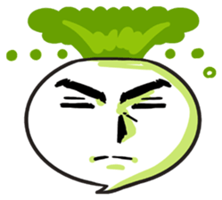 He is Good-looking turnip. sticker #2496826