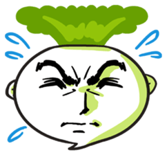 He is Good-looking turnip. sticker #2496829