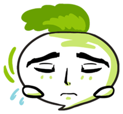 He is Good-looking turnip. sticker #2496830